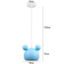 Nordic Chandelier Single Head Macaron Mickey Kids Bedroom Light by Ljojo