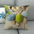 Easter Bunny Eggs Printed Pillow Covers 45x45cm - Ljojo Easter Decorations