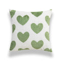 Embroidered Green Cushion Covers 45X45 - Ljojo Plush Throw Pillow for Sofa Décor
