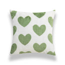 Embroidered Green Cushion Covers 45X45 - Ljojo Plush Throw Pillow for Sofa Décor