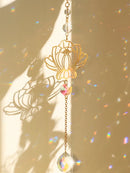 Ljojo™ Crystal Lotus Sun Catcher Chakra Rainbow Prism Home Decor