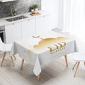 Elegant Ramadan Calligraphy Tablecloth by Ljojo