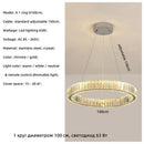 Ljojo Modern Gold Crystal LED Chandelier | Luxury Indoor Lighting for Bedroom Living Room