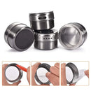 Magnetic Stainless Steel Seasoning Jar Set for Outdoor Barbecue Kitchen by Ljojo