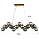 Ljojo Modern Round Metal LED Pendant Light Stylish Minimalist Chandelier for Home Decoration