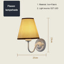 Nordic Fabric Lampshade Wall Lamp E27 LED - Modern Bedroom & Dining Room Lighting by Ljojo