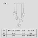 Ljojo Modern Glass Chandelier Pendant Light Elegant Bedroom Ceiling Lamp