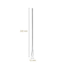 Ljojo Long Handle Stainless Steel Teaspoon for Coffee, Tea, Dessert, and Ice Cream