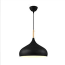 Nordic Colored Chandelier Wooden Pendant Light LED Lamp Single Head Aluminum Children Room Ljojo