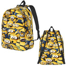 Ljojo Miniones Face Backpack for Kids - Fun & Kawaii Design