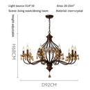 French Crystal LED Chandelier Nordic E14 Lighting Fixture for Living Room by Ljojo