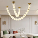 Ljojo Modern Crystal Chandelier Elegant Ceiling Pendant Light for Living Dining Bedroom
