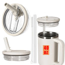 Ljojo 40oz Tumbler Straw Flip Lid - Leak Proof Stanley Cup Replacement