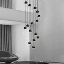 Ljojo Metal Globe Lens Chandelier for Home Décor Lighting