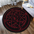 Ethnic Mandala Round Carpet for Living Room Decor by Ljojo