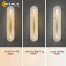 Ljojo Luxury Marble Wall Light: Modern Copper Gold Sconce LED Fixture