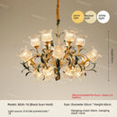 French Retro Living Room Crystal Pendant Light by Ljojo - Luxury Designer Cream Style Glass Crystal Light