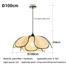 Wabi Sabi Petal Led Pendant Chandelier French Cream Home Decor Lighting by Ljojo