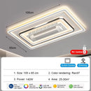 Ljojo Modern Minimalist Fan Light Fixture for Living Room - Indoor Ceiling Fans Lighting
