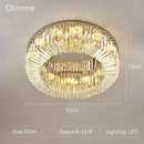 Ljojo LED Crystal Ceiling Lamp: Modern Home Decor Atmosphere Lighting