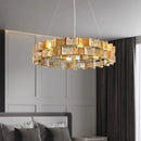 Ljojo Luxury Glass Chandelier: Modern Design for Living Room, Bedroom, Hotel, Bar Counter