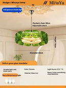 Ljojo Murano Glass Chandelier Retro Dimmable Pendant Light for Living Room Dining Room