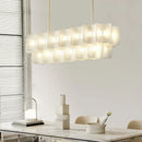 LED Chandelier Acrylic for Living Room | Nordic Hanging Lamp by Ljojo