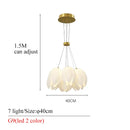 Nordic Style Flower LED Pendant Light Fixture for Living Dining Room Bedroom by Ljojo