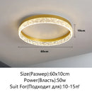 Modern LED Ceiling Light Dimmable Round Fixture for Living Room Dining Bedroom by Ljojo