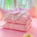Ljojo Milk Fleece Winter Quilt: Thickened & Warm Comfortable Quilt Core