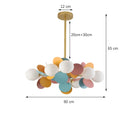 Scandinavia Glass Ball Chandelier Pendant Lamp for Bedroom Dining Room by Ljojo