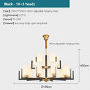 LED Chandelier Pendant Light Modern Nordic Retro Dining Room Decor Ljojo