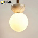 Natural Stone Yellow Travertine Pendant Lamp for Bedroom - Ljojo