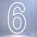 Ljojo™ Numbers Neon Sign 0-9 with Stand Base - USB Powered Dimmable Light Sign