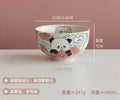 Ljojo 5-Inch Ceramic Panda Rice Bowl - Microwave Safe, High Aesthetic Value