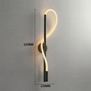 Minimalist LED Wall Lamp Shaped Line Art Decor Lights for Modern Living Room by Ljojo