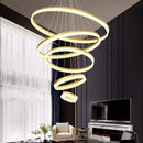 Crystal Living Room Chandelier - Modern Luxury Stair Pendant Light by Ljojo