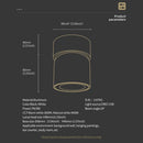 Ljojo 360° Rotation LED Ceiling Spotlight 7W/9W Surface Mounted Modern Design