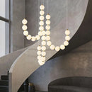 French Style Living Room Chandelier Light Luxury Creative Dining Table Bar Hanging Line Lamp Pearl String Pendant Lighting by Ljojo