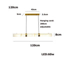 Italian Marble Pendant Light: Modern Minimalist Luxury Dining Table & Bar Island Strip Light by Ljojo