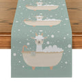 Alpaca Bathtub Table Runner by Ljojo: Kitchen & Dining Farmhouse Decor, Wedding Party Runner