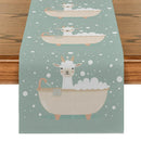 Alpaca Bathtub Table Runner by Ljojo: Kitchen & Dining Farmhouse Decor, Wedding Party Runner