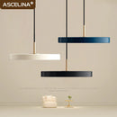 Ljojo LED Pendant Light: Study Disc 23/30cm Indoor Decor Hanging Lamp
