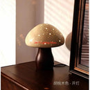 Girls Bedroom Small Mushroom Ceramic Night Light Table Lamp by Ljojo
