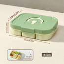 Ljojo Refrigerator Fresh-keeping Box 3/4/6 Grids Onion Garlic Pepper Storage Organizer