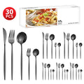 Ljojo 30-Piece Stainless Steel Cutlery Set for Dining Banquets