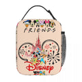 Ljojo Mickey Mouse Insulated Lunch Bag - Portable Thermal Cooler for Kids