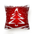 Ljojo Merry Christmas Print Sofa Cushion Decoration Pillowcase