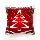 Ljojo Merry Christmas Print Sofa Cushion Decoration Pillowcase