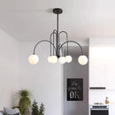 Nordic Minimalist Cream Ball Chandelier | LED Pendant Lights for Home Decor by Ljojo